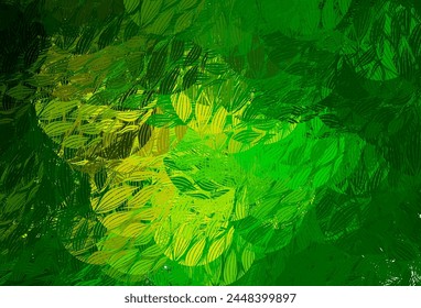 Light Green, Yellow vector texture with abstract forms. Illustration with colorful gradient shapes in abstract style. Background for a cell phone.