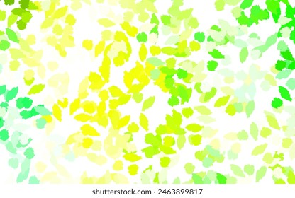 Light Green, Yellow vector texture with abstract forms. Decorative design in abstract style with random forms. Elegant design for wallpapers.