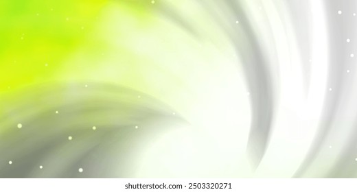 Light Green, Yellow vector texture with beautiful stars. Decorative illustration with stars on abstract template. Theme for cell phones.