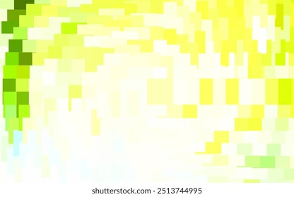 Hellgrüne, gelbe Vektortextur im rechteckigen Stil. Abstrakte Farbverlaufsgrafik mit Rechtecken. Intelligentes Design für Ihre Unternehmenswerbung.
