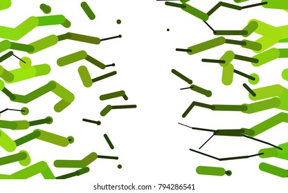 Light Green, Yellow vector texture with colored capsules. Blurred decorative design in simple style with lines. The pattern can be used for medical ad, booklets, leaflets