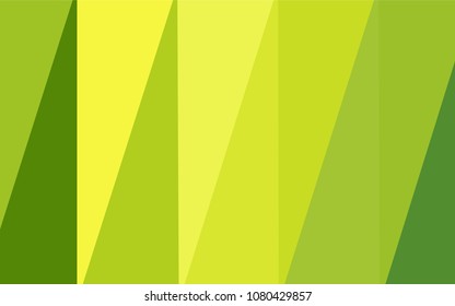 Light Green, Yellow vector triangle mosaic texture. Modern geometrical abstract illustration with gradient. The template for cell phone's backgrounds.