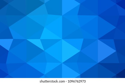 Light Green, Yellow vector triangle mosaic template. Glitter abstract illustration with an elegant design. That pattern can be used as a part of a brand book.