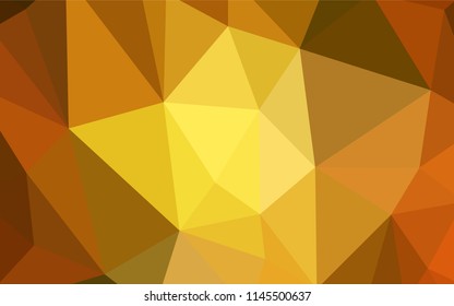 Light Green, Yellow vector triangle mosaic cover. Creative illustration in halftone style with triangles. New template for your brand book.