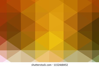 Light Green, Yellow vector triangle mosaic template. Modern geometrical abstract illustration with gradient. A completely new design for your business.