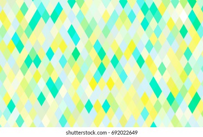 Light Green, Yellow vector triangle mosaic background. Shining colored illustration in a brand-new style. The elegant pattern can be used as part of a brand book.