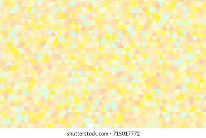 Light Green, Yellow vector triangle mosaic pattern. Shining colored illustration in a brand-new style. Brand-new design for your business.