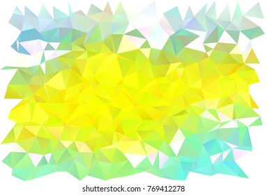 Light Green, Yellow vector triangle mosaic template. Shining illustration, which consist of triangles. The completely new template can be used for your brand book. Light Green, Yellow vector triangle mosaic template. Shining illustration, which consist of triangles. The completely new template can be used for your brand book.