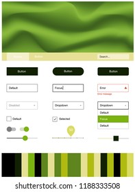 Light Green, Yellow vector web ui kit with lamp shapes. Glitter abstract illustration with blurred bubble shapes.. This sample is for your landing page.