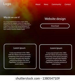 Light Green, Yellow vector web ui kit with nebula stars. Decorative ui kit design in abstract style with colorful sky. Beautiful layout for websites, landing pages.