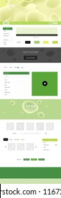 Light Green, Yellow vector wireframe kit with abstract circles. Elegant bright illustration with gradient  in memphis style. This template you can use for websites.