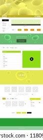 Light Green, Yellow vector wireframe kit with abstract circles. Shining curly illustration in marble style with gradient. This sample is for your website.