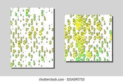 Light Green, Yellowvector banner for websites. Glitter abstract design concept with text box. The pattern can be used for any ad, booklets.