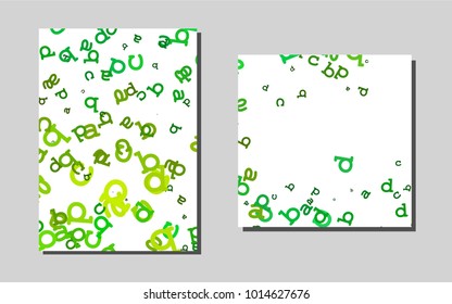 Light Green, Yellowvector brochure for ui, ux design. Web interface on abstract background with colorful gradient. Pattern for ads, leaflets, labels of your business.