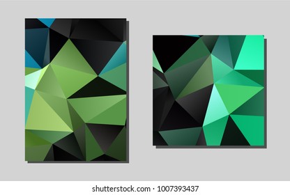 Light Green, Yellowvector cover for Envelopes. Beautiful colored sample in A4 size. The pattern can be used for any ad, booklets.