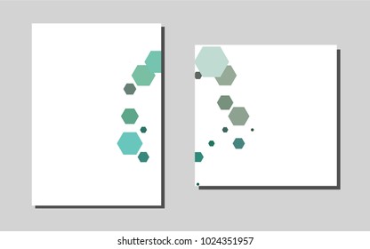 Light Green, Yellowvector cover for Envelopes. Blurred decorative design in abstract style with textbox. New design for a poster, banner of your website.