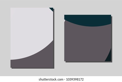 Light Green, Yellowvector cover for Envelopes. Beautiful colored sample in A4 size. Beautiful design for cover of notepads.