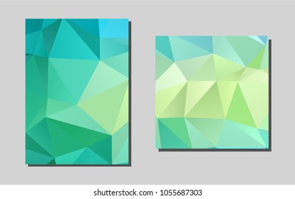 Light Green, Yellowvector template for landing pages. Web interface on abstract background with colorful gradient. Pattern for beautiful business cards, folders.
