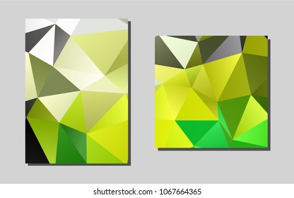 Light Green, Yellowvector template for landing pages. Modern abstract design concept with colorful gradient. The pattern can be used for any ad, booklets.