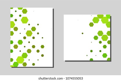 Light Green, Yellowvector template for landing pages. Blurred decorative design in abstract style with textbox. Pattern can be used as a template for calendars.