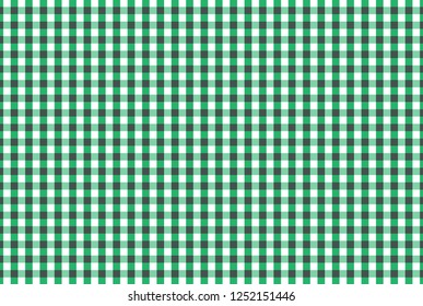 Light green,black and white firebrick  gingham pattern teblechloth.Vector illustration.EPS-10