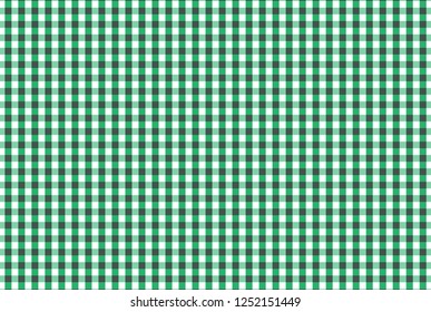 Light green,black and white firebrick  gingham pattern teblechloth.Vector illustration.EPS-10