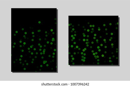 Light Greenvector background for presentations. Beautiful colored sample in A4 size. Completely new template for your brand book.