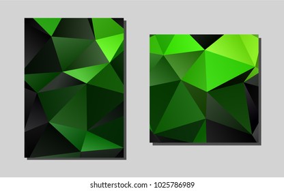 Light Greenvector background for presentations. Blurred decorative design in abstract style with textbox. Pattern for beautiful business cards, folders.