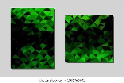 Light Greenvector background for presentations. Booklet with textbox on colorful abstract background. New design for a poster, banner of your website.