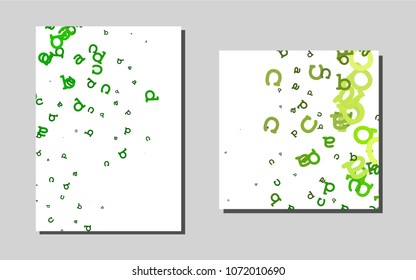 Light Greenvector background for presentations. Web interface on abstract background with colorful gradient. The pattern can be used for any ad, booklets.