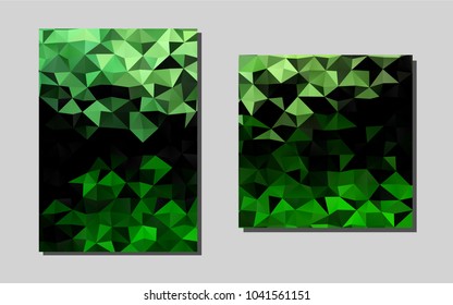 Light Greenvector banner for websites. Abstract booklet on colored background with gradient. Beautiful design for cover of notepads.