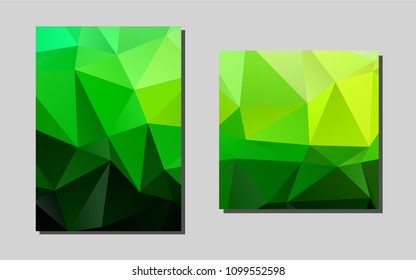 Light Greenvector banner for websites. Abstract booklet on colored background with gradient. The pattern can be used for any ad, booklets.