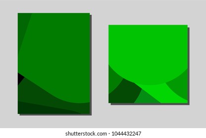 Light Greenvector banner for websites. Beautiful colored sample in A4 size. Pattern for beautiful business cards, folders.