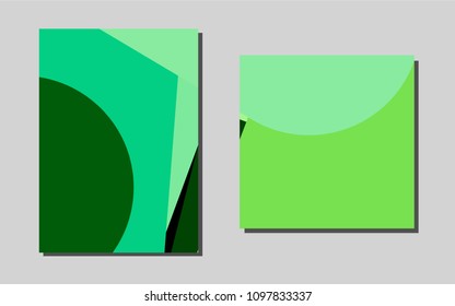 Light Greenvector banner for websites. Beautiful colored sample in A4 size. Beautiful design for cover of notepads.