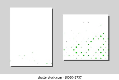 Light Greenvector banner for websites. Blurred decorative design in abstract style with textbox. Pattern for beautiful business cards, folders.