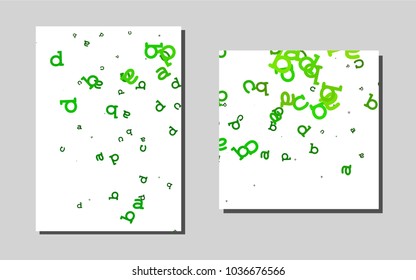 Light Greenvector banner for websites. Blurred decorative design in abstract style with textbox. Pattern for ads, leaflets, labels of your business.
