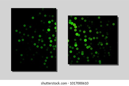 Light Greenvector banner for websites. Booklet with textbox on colorful abstract background. Beautiful design for cover of notepads.