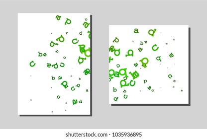 Light Greenvector banner for websites. Booklet with textbox on colorful abstract background. New design for a poster, banner of your website.