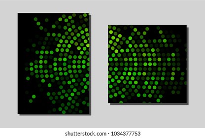 Light Greenvector banner for websites. Glitter abstract design concept with text box. New design for a poster, banner of your website.