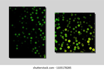 Light Greenvector banner for websites. Glitter abstract design concept with text box. Beautiful design for cover of notepads.