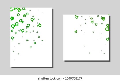 Light Greenvector banner for websites. Web interface on abstract background with colorful gradient. Completely new template for your brand book.