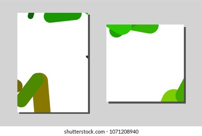 Light Greenvector banner for websites. Web interface on abstract background with colorful gradient. Pattern can be used as a template for calendars.