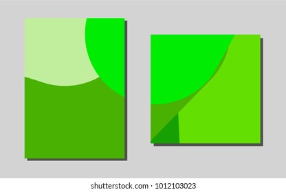 Light Greenvector brochure for ui, ux design. Modern abstract design concept with colorful gradient. Beautiful design for cover of notepads.
