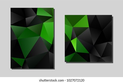 Light Greenvector brochure for ui, ux design. Modern abstract design concept with colorful gradient. Completely new template for your brand book.