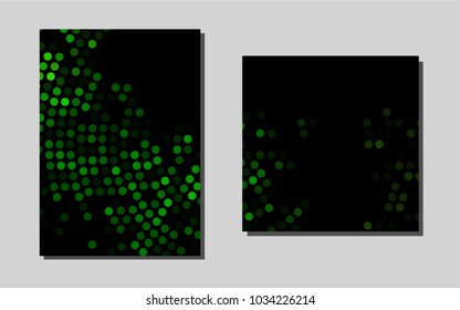 Light Greenvector brochure for ui, ux design. Abstract booklet on colored background with gradient. Beautiful design for cover of notepads.
