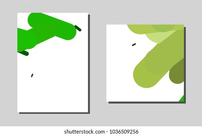 Light Greenvector brochure for ui, ux design. Modern abstract design concept with colorful gradient. New design for a poster, banner of your website.