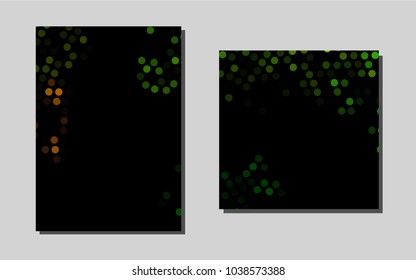 Light Greenvector brochure for ui, ux design. Web interface on abstract background with colorful gradient. Pattern can be used as a template for calendars.