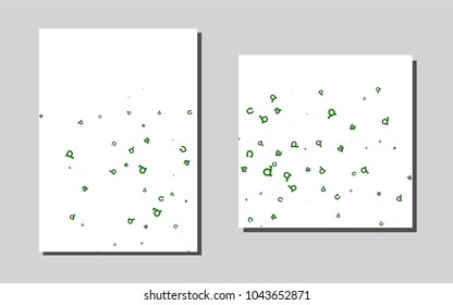Light Greenvector brochure for ui, ux design. Blurred decorative design in abstract style with textbox. Pattern can be used as a template for calendars.