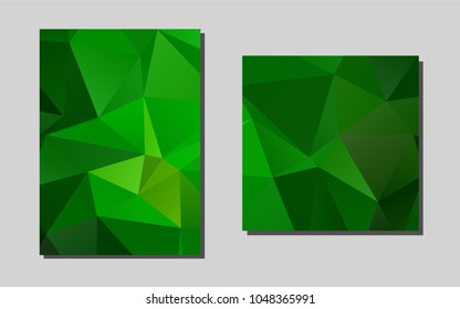 Light Greenvector brochure for ui, ux design. Booklet with textbox on colorful abstract background. Completely new template for your brand book.