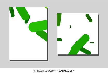 Light Greenvector brochure for ui, ux design. Web interface on abstract background with colorful gradient. The pattern can be used for any ad, booklets.